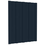 Vidaxl Roof Panels 36 St 60x45 cm galvanisert stål Antracitt -farget