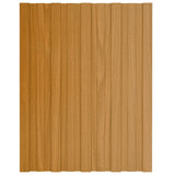 Vidaxl Dach Panels 12 St 60x45 cm galvaniséiert Stol Liicht Holz