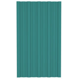 VidaXL Dakpanelen 36 st 80x45 cm gegalvaniseerd staal groen