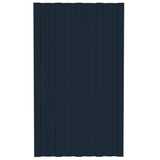 Panneaux de toit vidaxl 36 ST 80x45 cm anthracite en acier galvanisé -colore