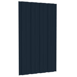 VidaXL roof panels 36 st 80x45 cm galvanized steel anthracite -colored