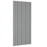 Vidaxx panneaux de toit 12 pcs 100x45 cm acier galvanisé gris