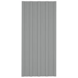 Panneaux de toit vidaxl 36 ST 100x45 cm Gray en acier galvanisé