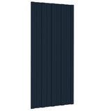 Panneaux de toit vidaxl 12 pcs 100x45 cm anthracite en acier galvanisé