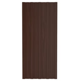 VidaXL roof panels 12 st 100x45 cm galvanized steel brown