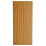 Panneaux de toit Vidaxl 12 ST 100x45 cm Bois d'éclairage en acier galvanisé