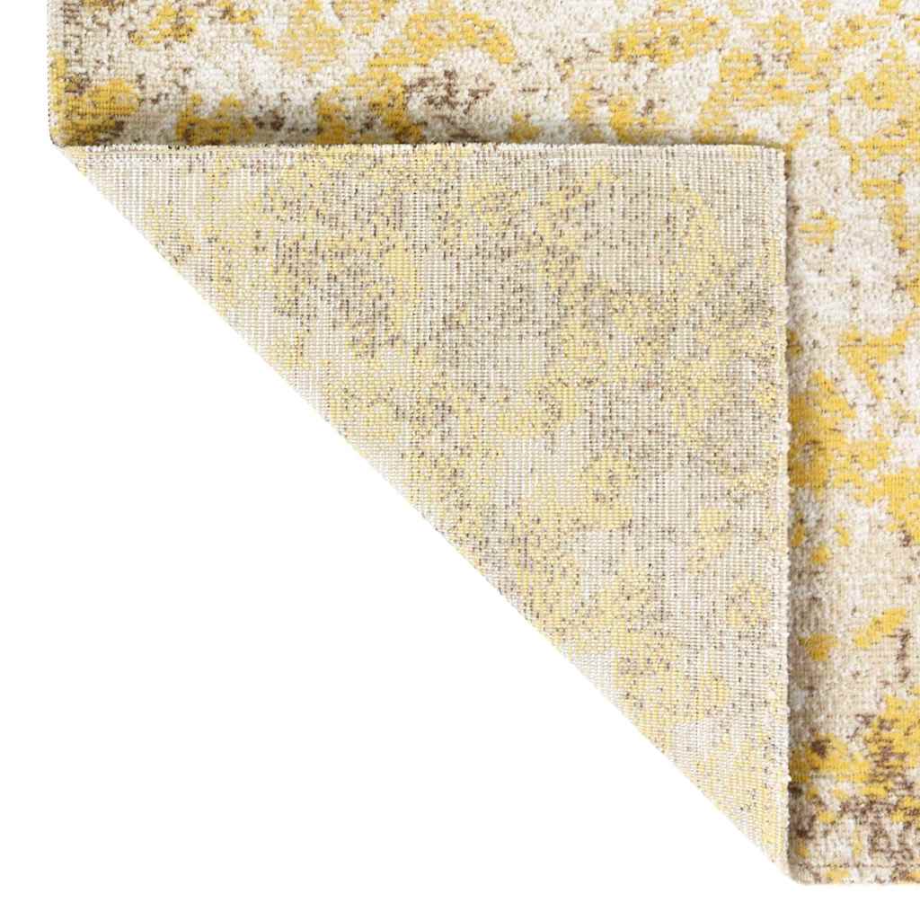 Vidaxl extérieur tapis plat tissé 100x200 cm jaune