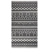 Vidaxl extérieur tapis plat tissé 115x170 cm gris foncé