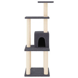 Vidaxl Cat Scratch Post avec Sisal Scratch Posts 105 cm Gris foncé