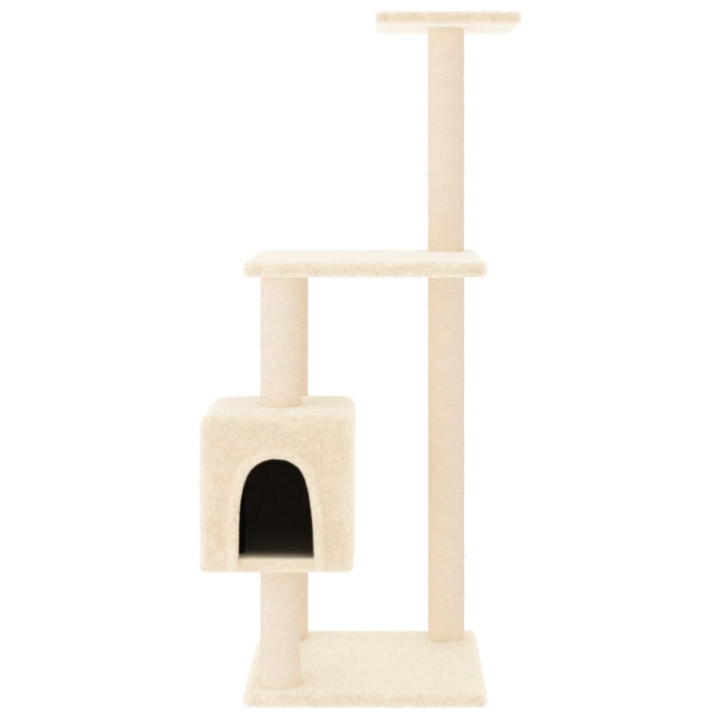 Vidaxl Cat scratching post with Sisal scratching posts 104 cm cream -colored