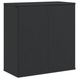 Vidaxl tuinbox 100x49x103,5 cm polyetheen rattan zwart