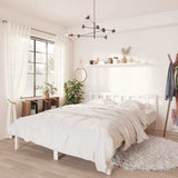 Vidaxl bedframe massief grenenhout wit 160x200 cm