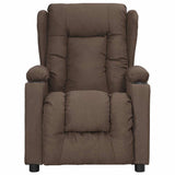 Vidaxl fauteuil verstelbaar stof taupe