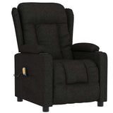 Vidaxl massagestoel stof zwart
