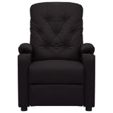 Vidaxl fauteuil verstelbaar kunstleer zwart