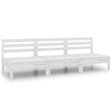 Vidaxl 3-delige loungeset massief grenenhout wit