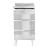 Armoires de cuisine vidaxl commerciales 3 st en acier inoxydable