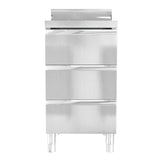 Armoires de cuisine vidaxl commerciales 2 st en acier inoxydable