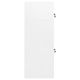 VidaXL Saddle cabinet 53x53x140 cm Steel White