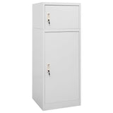 Vidaxl Saddle cabinet 53x53x140 cm Steel light gray