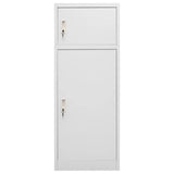 Vidaxl Saddle cabinet 53x53x140 cm Steel light gray