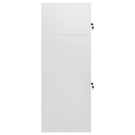 Armoire de selle Vidaxl 53x53x140 cm gris clair en acier