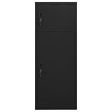 Armoire de selle Vidaxl 53x53x140 cm en acier noir