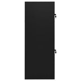 Armoire de selle Vidaxl 53x53x140 cm en acier noir