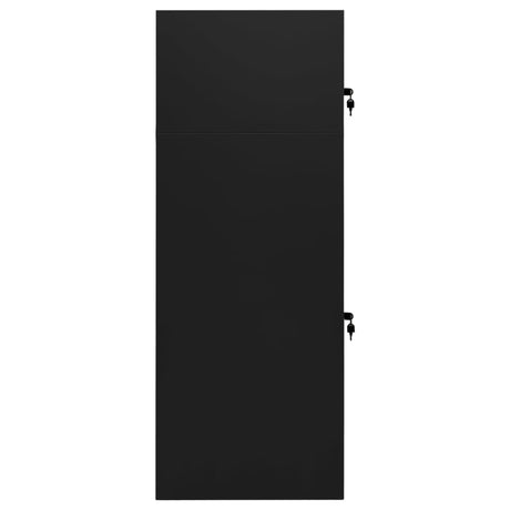 Armoire de selle Vidaxl 53x53x140 cm en acier noir