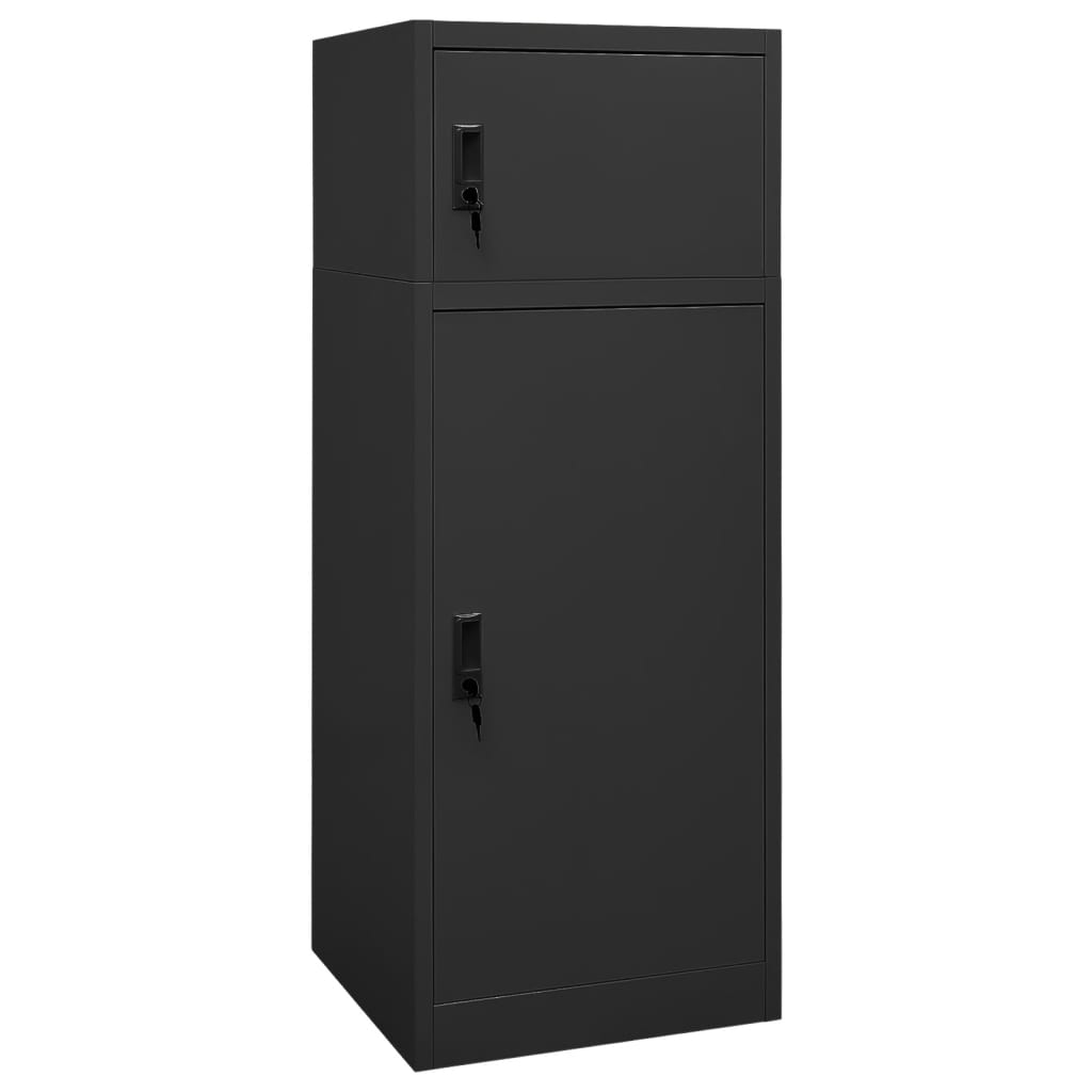 Vidaxl Saddle Cabinet 53x53x140 cm ocelový antracity -