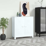 Vidaxl opbergkast industrieel 90x40x100 cm staal wit