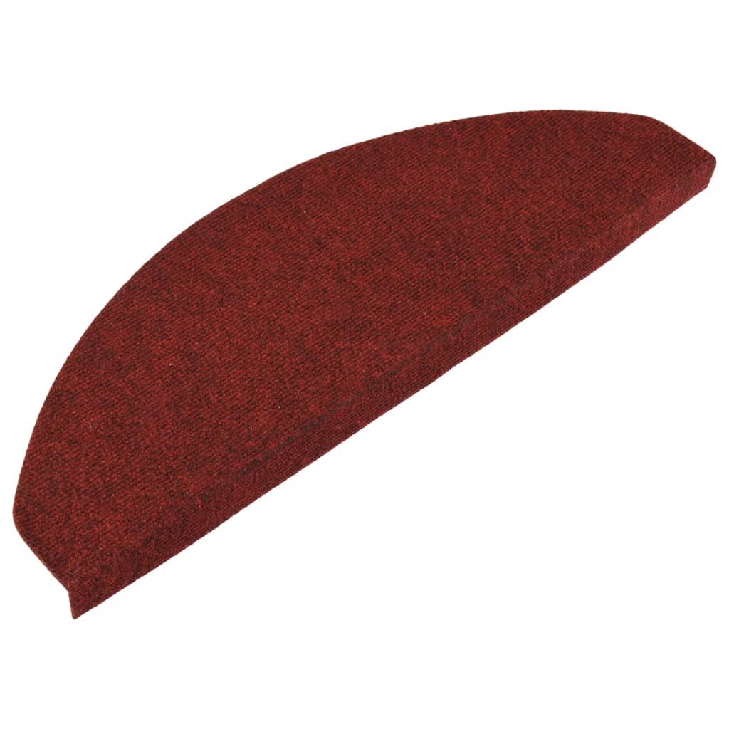 Vidaxl tappetini per autoadesivo 15 st 65x22.5x3,5 cm rosso