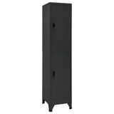 Vidaxl lockerkast 38x45x180 cm staal antracietkleurig