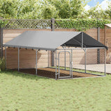 Vidaxl Chienne Kennel pour l'extérieur avec toit 400x200x150 cm