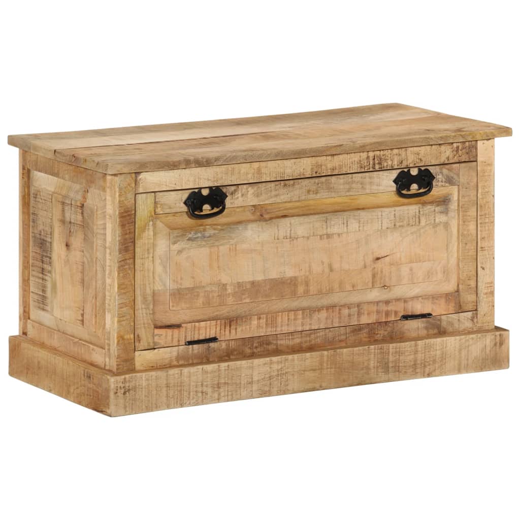 Vidaxl schoenenopbergbank 85x40x45 cm massief mangohout