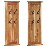 Racks de couche Vidaxl 2 pcs 38x100 cm en bois d'acacia solide