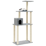 Vidaxl Cat Scratch Post avec Sisal Scratch Posts 147 cm Gris clair