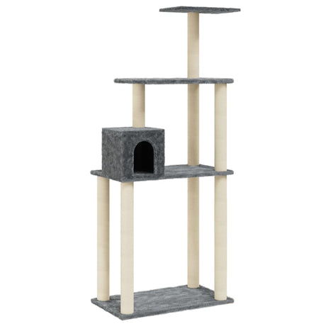 Vidaxl Cat Scratch Post avec sisal Scratch Posts 147 cm Gris foncé