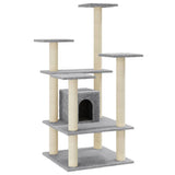 Vidaxl Cat Scratch Post avec sisal Scratch Posts 110 cm Gris clair