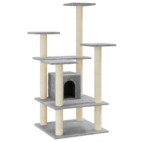 Vidaxl Cat Scratch Post avec sisal Scratch Posts 110 cm Gris clair