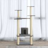 Vidaxl Cat Scratch Post avec sisal Scratch Posts 110 cm Gris clair