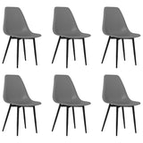 Vidaxl eetkamerstoelen 6 st pp grijs