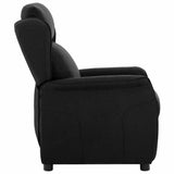 Vidaxl ligstoel zwart 66.5 x 94 x 101.5 cm polyester