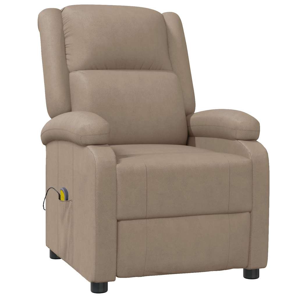 Vidaxl massagestoel kunstleer cappuccinokleurig