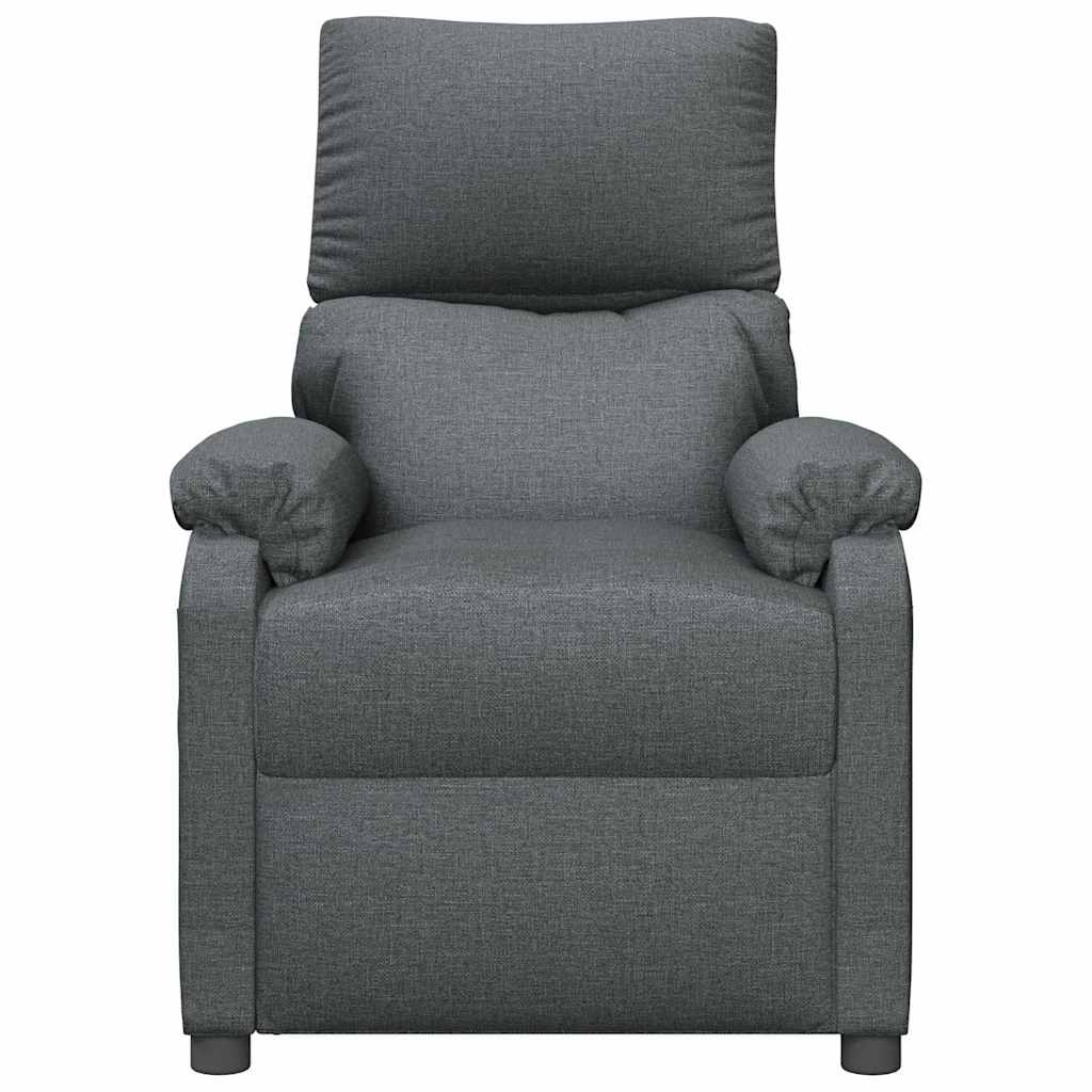 Vidaxl fauteuil verstelbaar stof donkergrijs