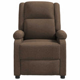 Vidaxl fauteuil verstelbaar stof bruin