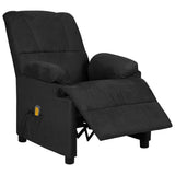 Vidaxl massagestoel microvezelstof zwart