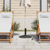 Vidaxl Parasol Foot 48x48x33 cm støbejern sort