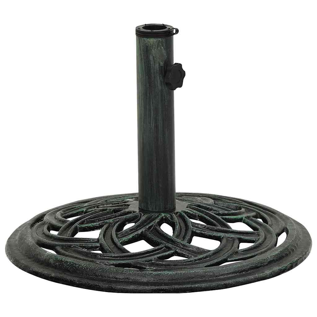Vidaxl Parasol Foot 44x44x31 cm en fonte vert