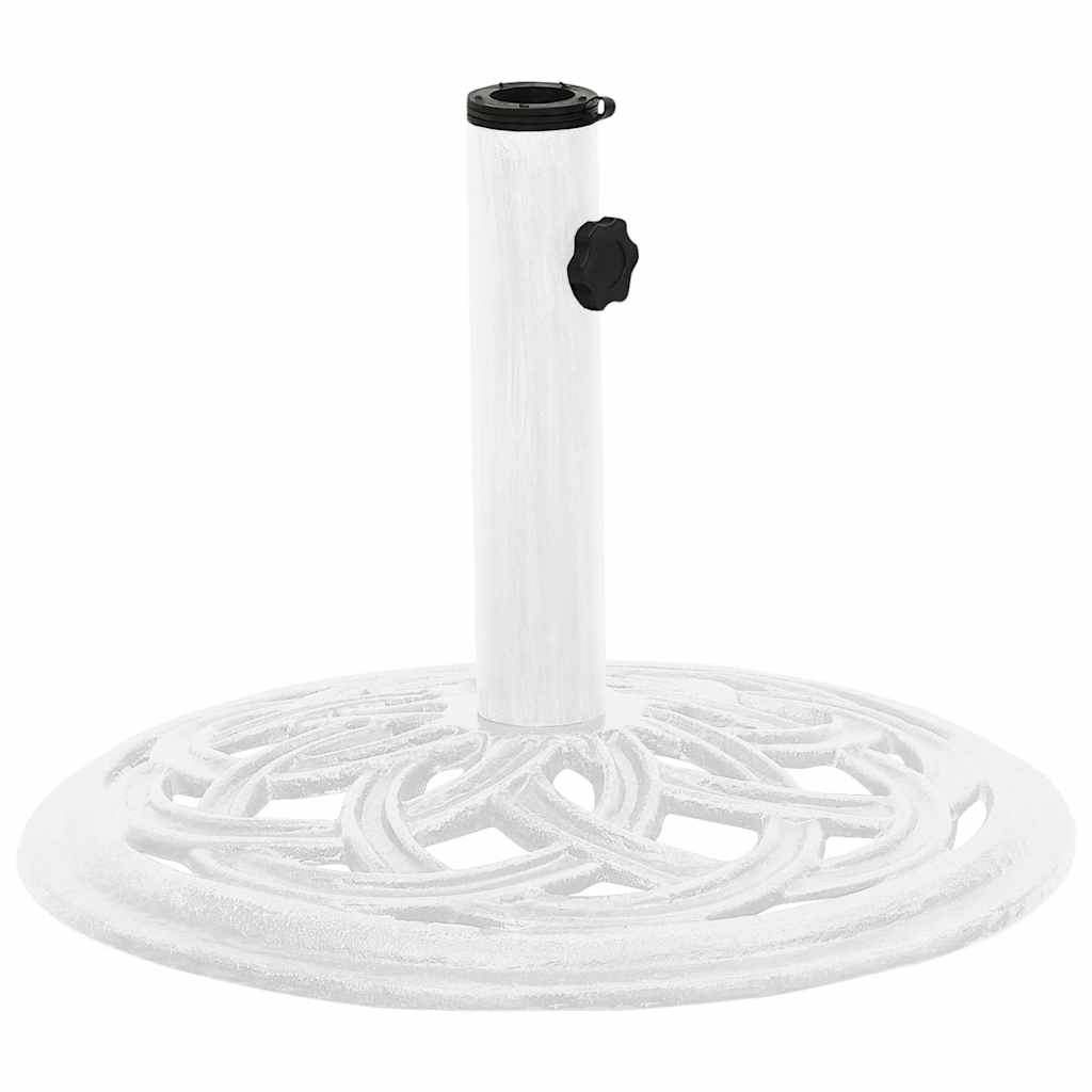 Vidaxl Parasol Foot 44x44x31 cm en fonte blanche